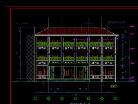 Full hồ sơ thiết kế file CAD Trường mầm non 3 tầng KT: 13.2x21.6m